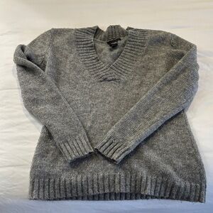 New York & Company Charcoal Knit Sweater